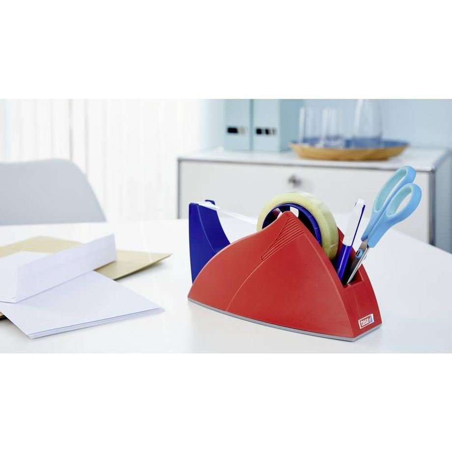 Tesa  Easy Cut Tischabroller Klassik, Klebefilmabroller - ergnomisch, sehr stabil 