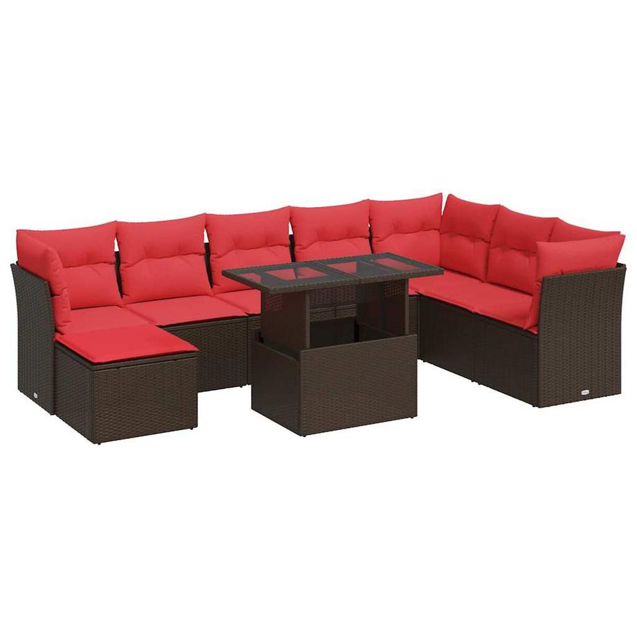 set divano da giardino Polirattan