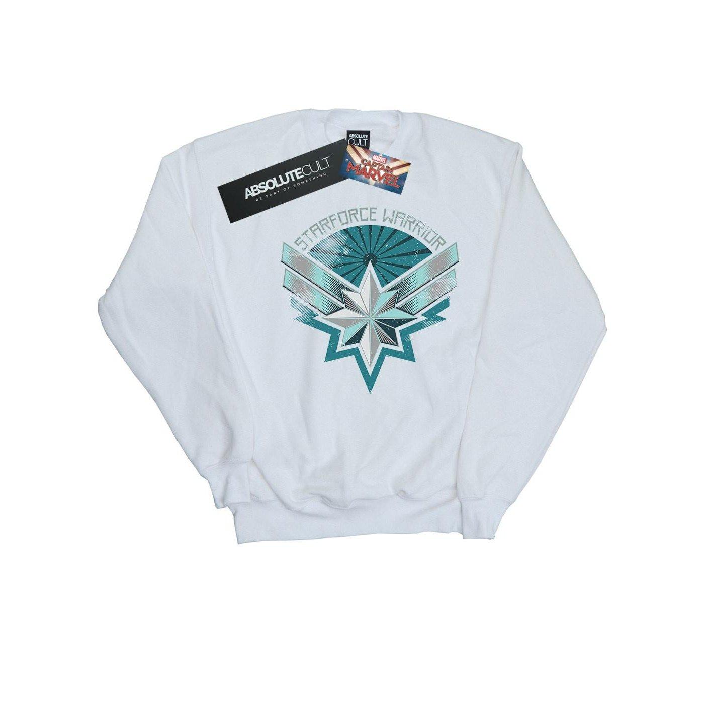Image of Captain Starforce Warrior Sweatshirt Unisex Weiss 152-158