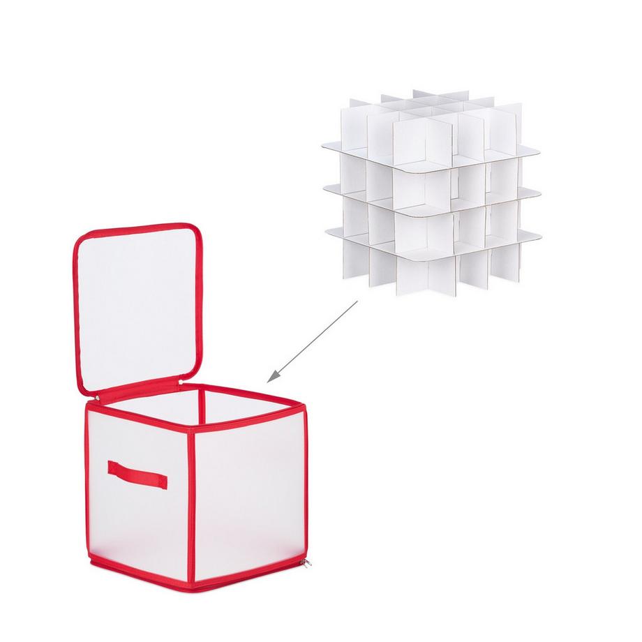 Northio Aufbewahrungsbox für Christbaumkugeln  