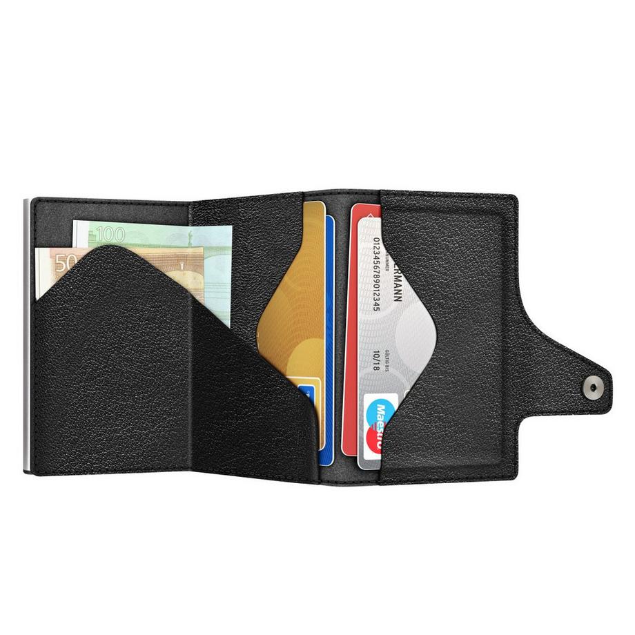 Tru Virtu Portefeuille Click & Slide Punk Silver  