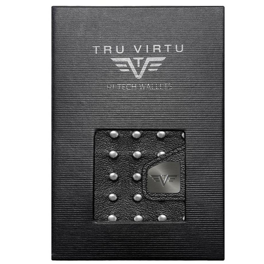 Tru Virtu Portefeuille Click & Slide Punk Silver  