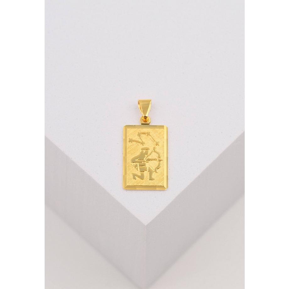 MUAU Schmuck  Anhänger Sternzeichen Schütze Gelbgold 750, 20x9mm 
