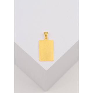 MUAU Schmuck  Pendentif signe du zodiaque sagittaire or jaune 750, 20x9mm 