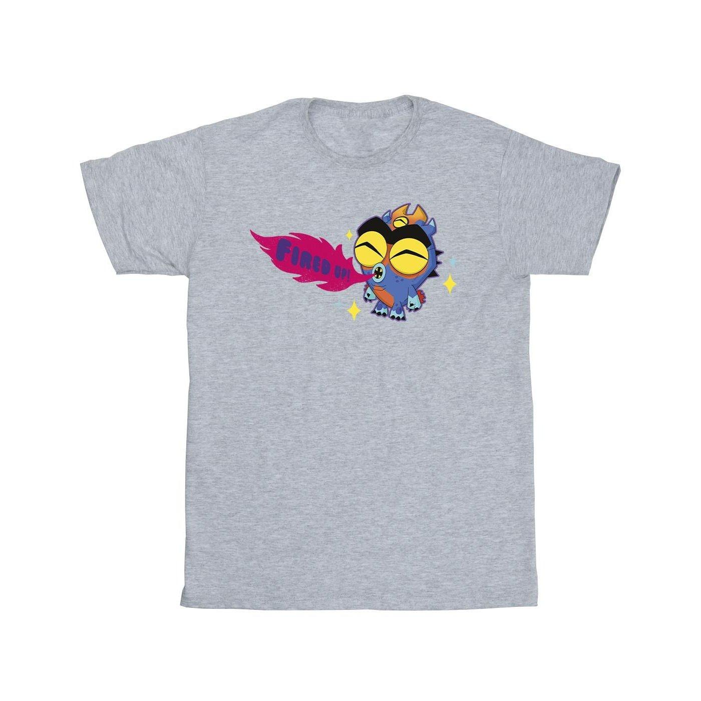 Image of Big Hero 6 Baymax Fred Fired Up Tshirt Herren Grau 5XL