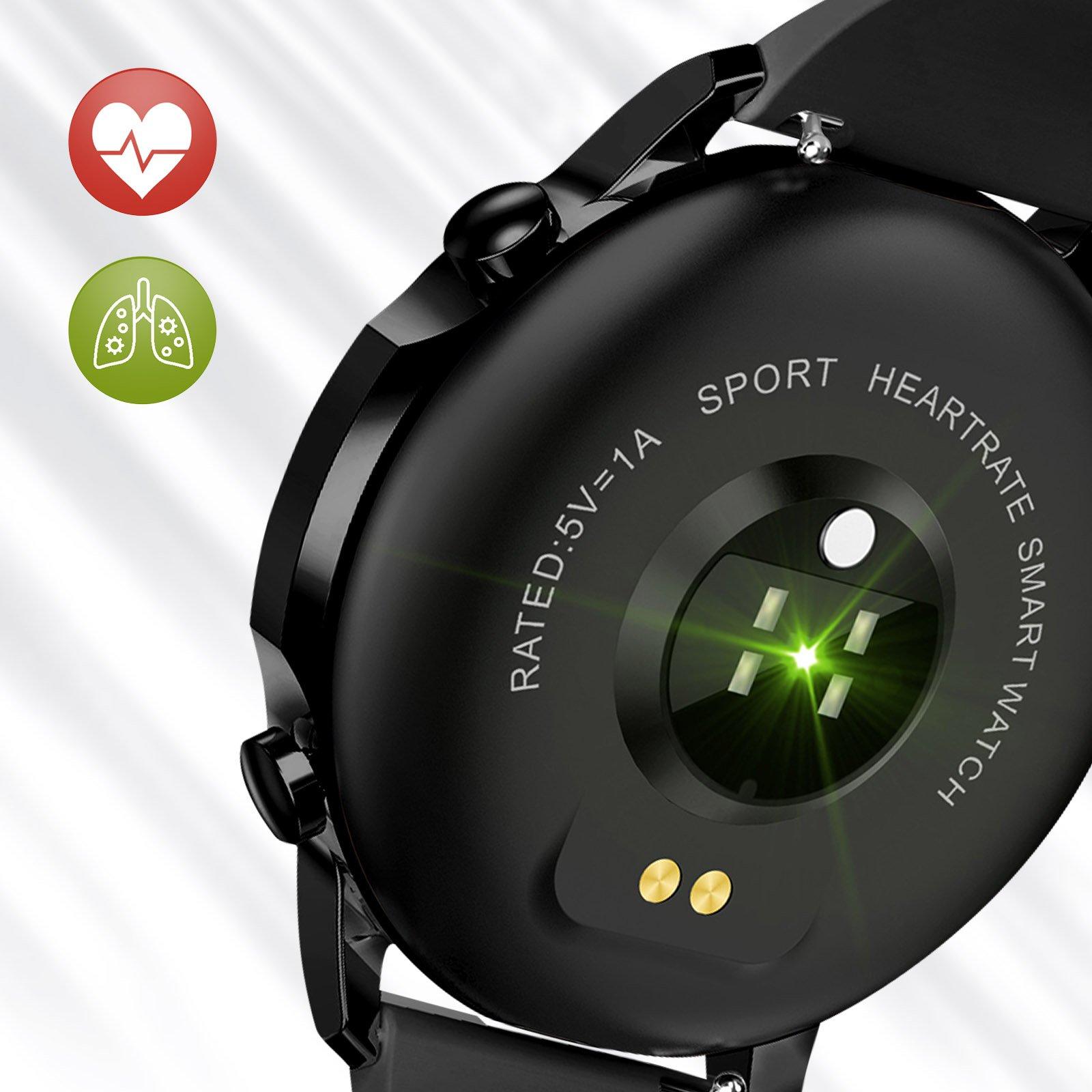 Avizar  Smartwatch Sport Waterproof Schwarz 