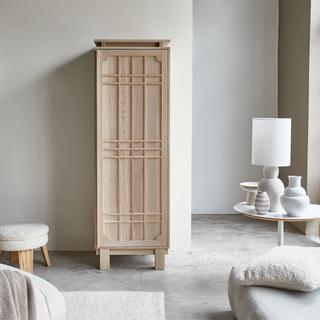 Tikamoon Hochschrank aus massiver Eiche Bodi  