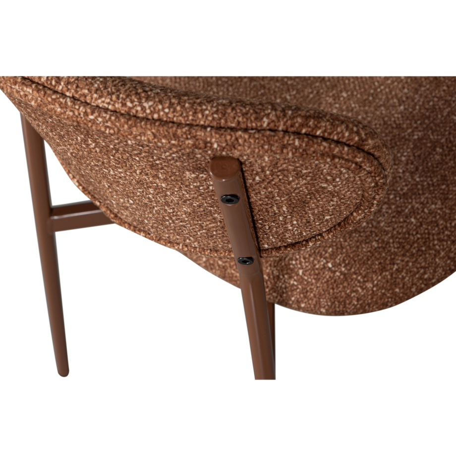 mutoni Chaise de salle à manger Valor marron  