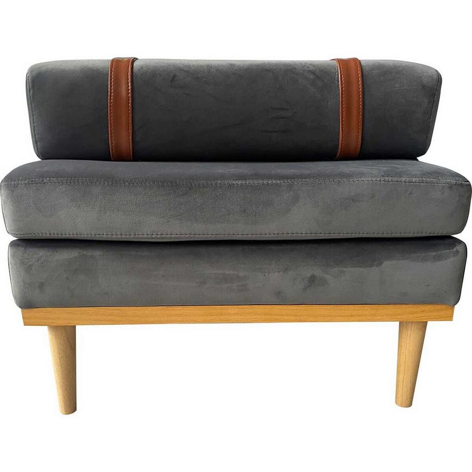 mutoni Daybed velours gris 180  