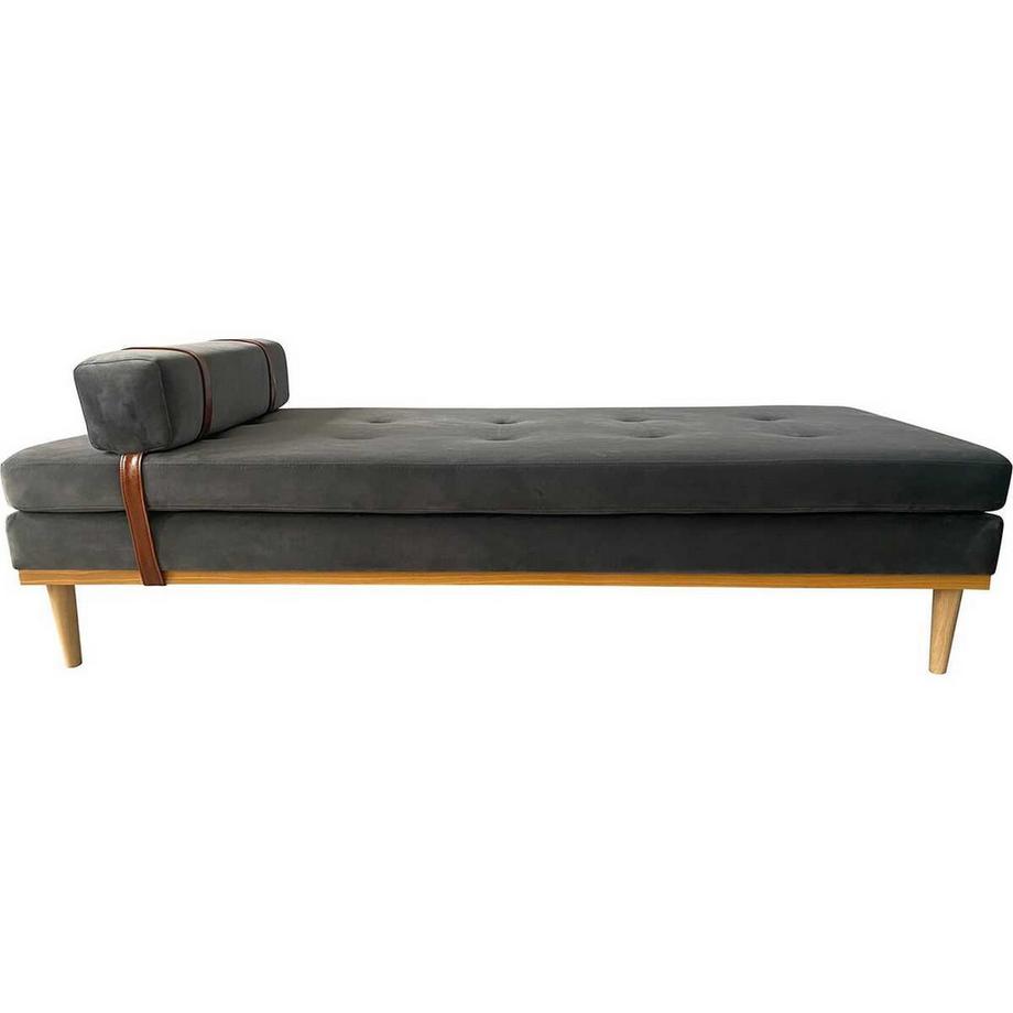 mutoni Daybed velours gris 180  