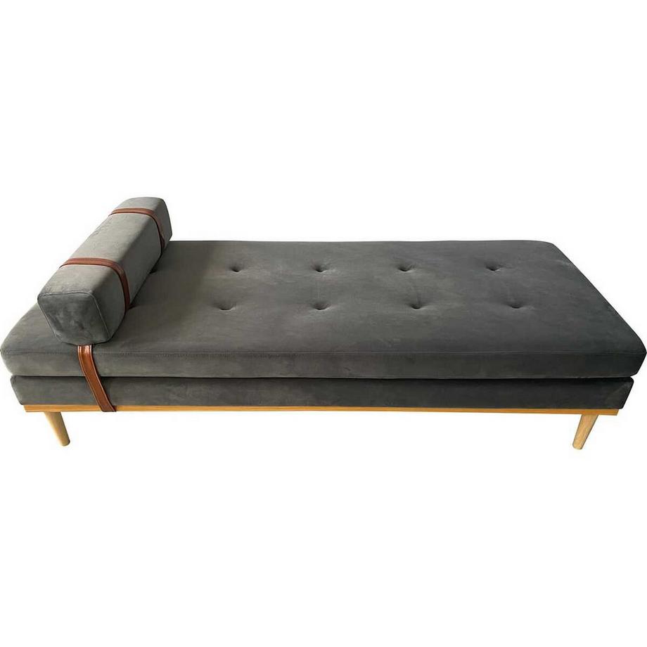 mutoni Daybed velours gris 180  