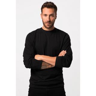 JP1880  Langarmshirt, Basic, Bauchfit, Rundhals 