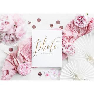 PartyDeco Fotoalbum Precious moments 20 x 24.5 cm, Weiss/Gold  