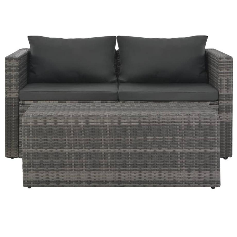 VidaXL set di divani Polirattan  