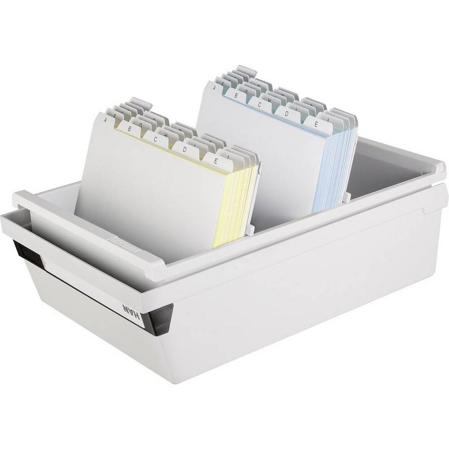 HAN  Karteikasten max. Anzahl der Karten: 1.30 Karten DIN A5 quer 