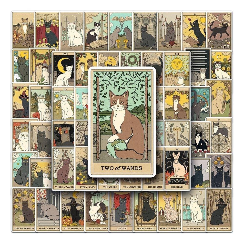 Gameloot  Autocollants - chats - Tarot - 62 pcs 