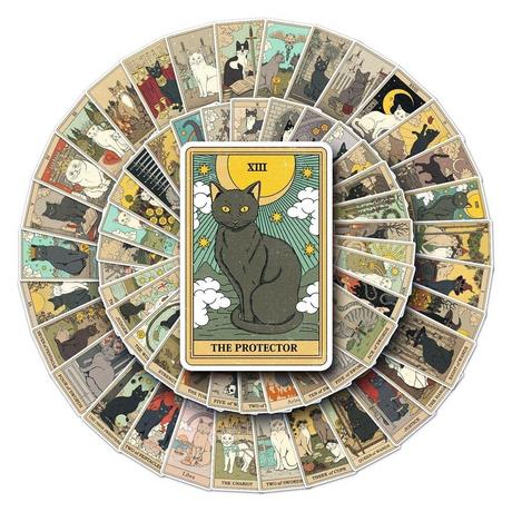 Gameloot  Adesivi - gatti - Tarocchi - 62 pz 