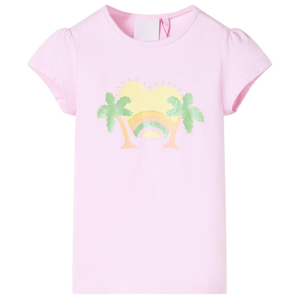 Image of Kinder T-shirt Baumwolle Mädchen Pink 140