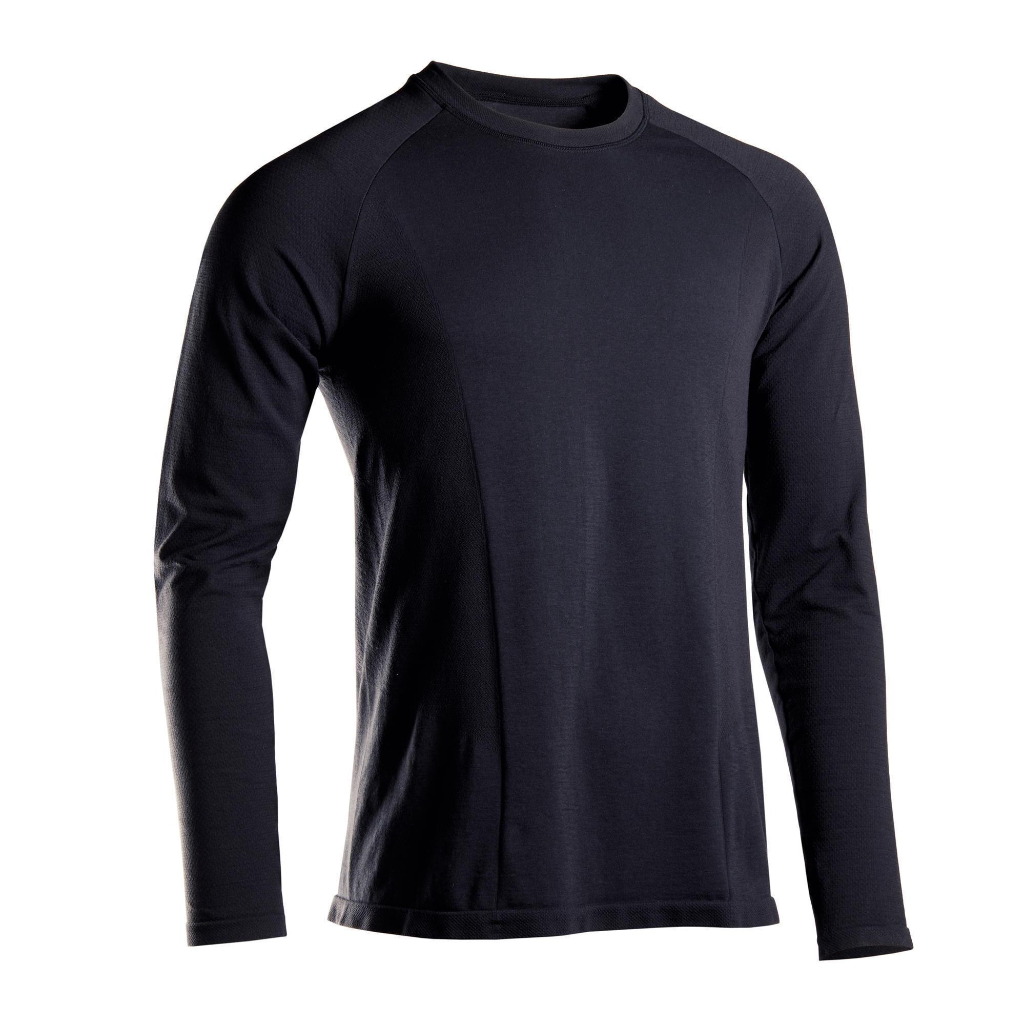 Image of Langarmshirt - Soft Herren Schwarz Leicht XS