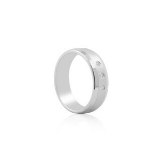 MUAU Schmuck  Bague de partenaire en argent 925 Zircone 