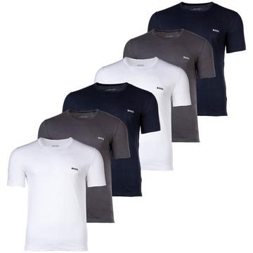 T-Shirt  6er Pack Bequem sitzend-T-Shirt RN 3P Classic