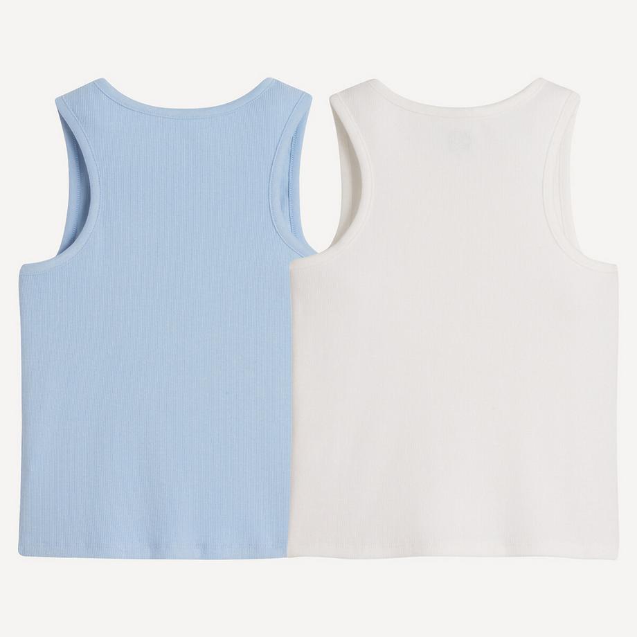 La Redoute Collections  2er-Pack gerippte Trägershirts 