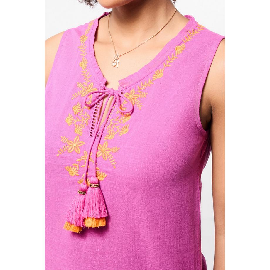 Joe Browns Bestickte Boho-Tunika mit Quastendetail  