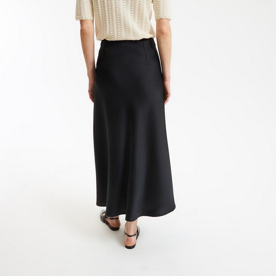 La Redoute Collections Ausgestellter Matter Satin Maxirock  