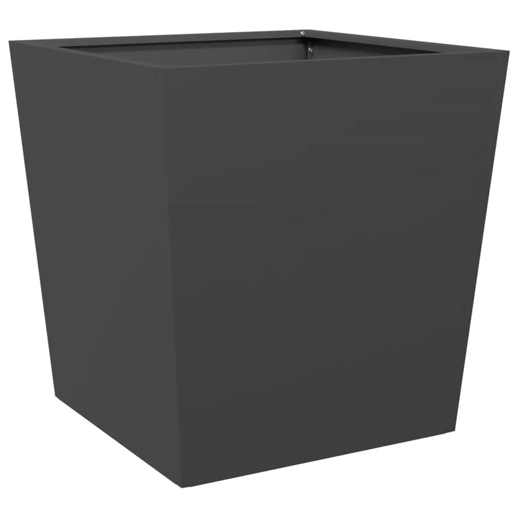 VidaXL - Jardinière acier, One Size, Noir