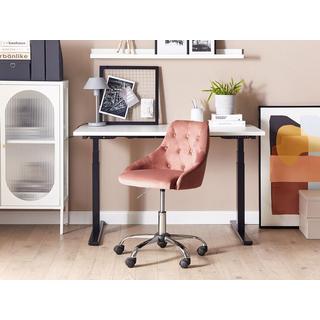 Beliani Chaise de bureau en Velours Moderne PARRISH  