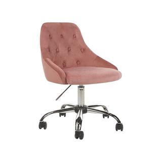 Beliani Chaise de bureau en Velours Moderne PARRISH  