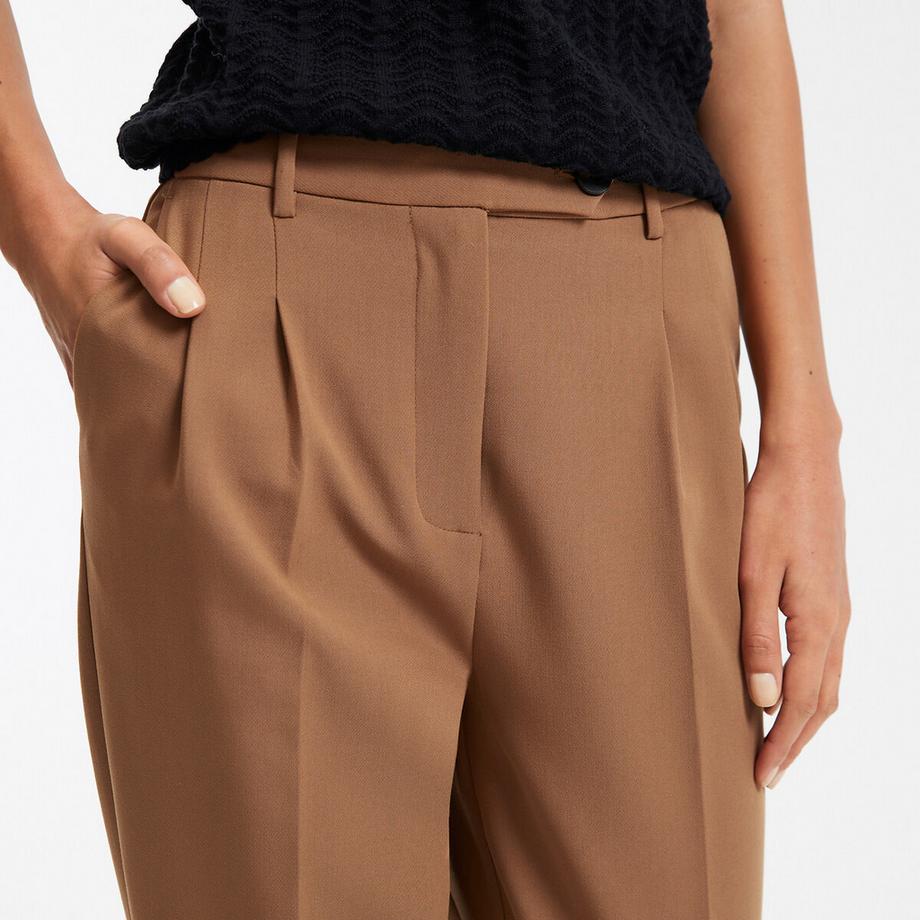 La Redoute Collections Pantaloni slim fit con pieghe  