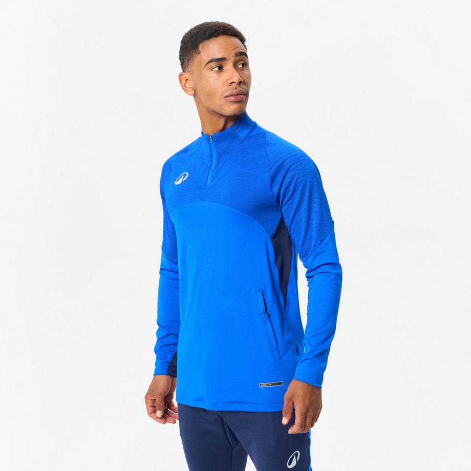 KIPSTA  Sweat-shirt football demi-zip polyester 