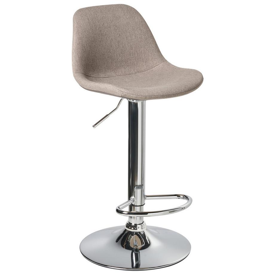 Beliani Lot de 2 tabourets de bar en Tissu  KAHLA  