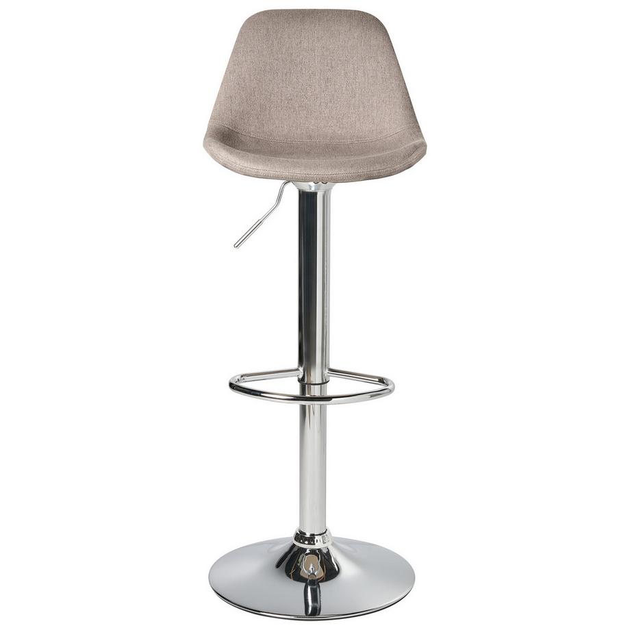 Beliani Lot de 2 tabourets de bar en Tissu  KAHLA  