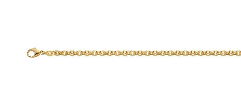Image of Collier Rundanker Gelbgold 750, 3.9mm, 45cm Damen Gelbgold 45cm