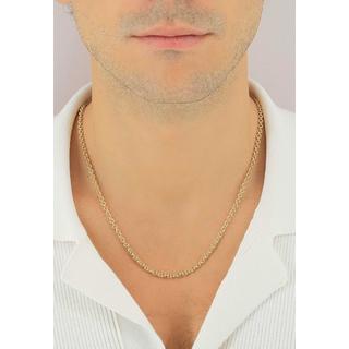 MUAU Schmuck  Collier rond d'forçat en or jaune 750, 3,9mm, 45cm 