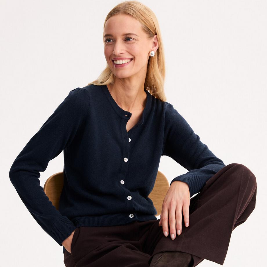 La Redoute Collections Cardigan Morbido Scollo Rotondo  