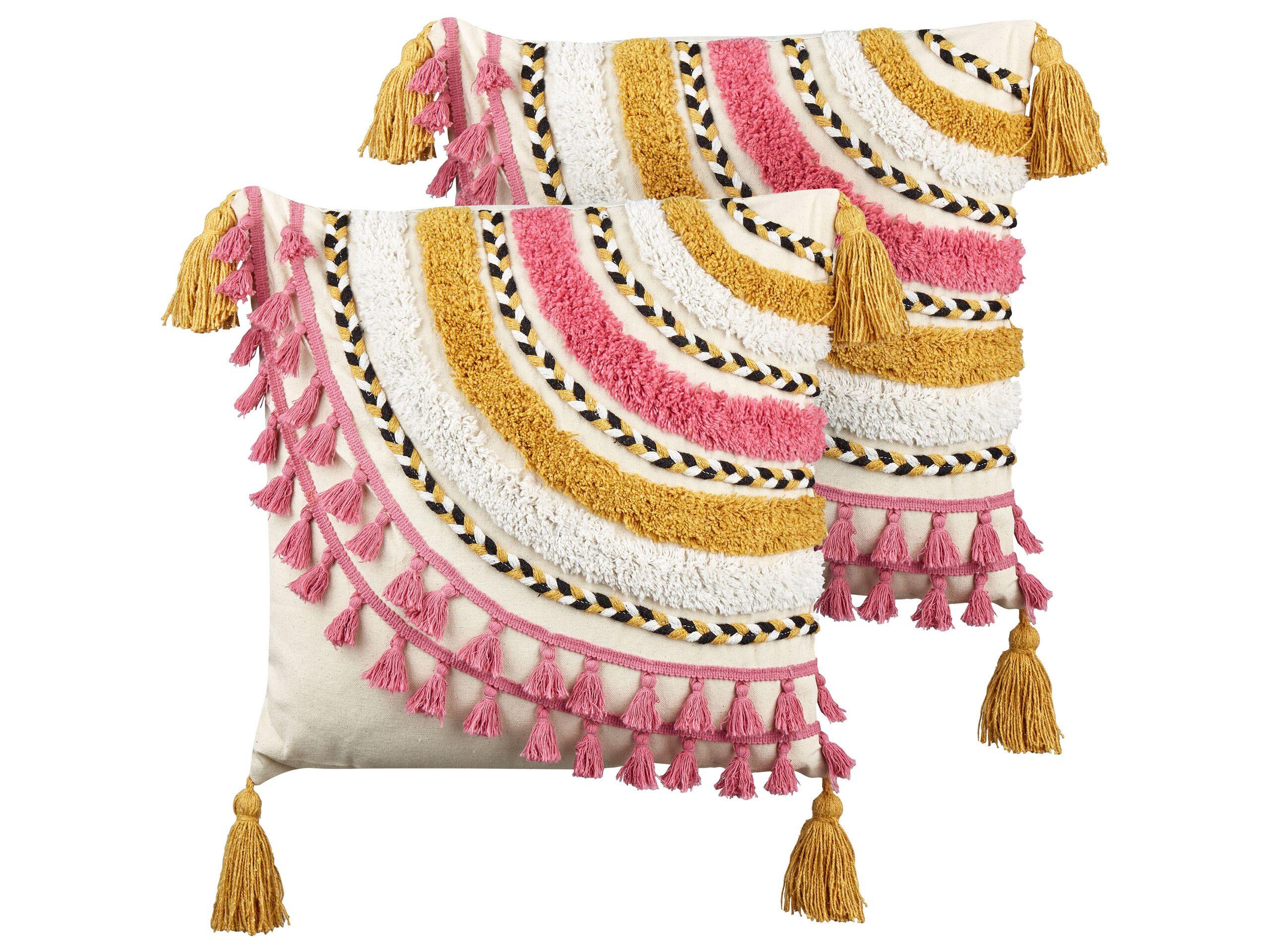 Image of Kissen 2er Set aus Baumwolle Modern JAMMU Kissen 2er Set aus Baumwolle Modern JAMMU