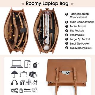 Only-bags.store Shopper Grosse PU-Leder Arbeits Umhängetasche  