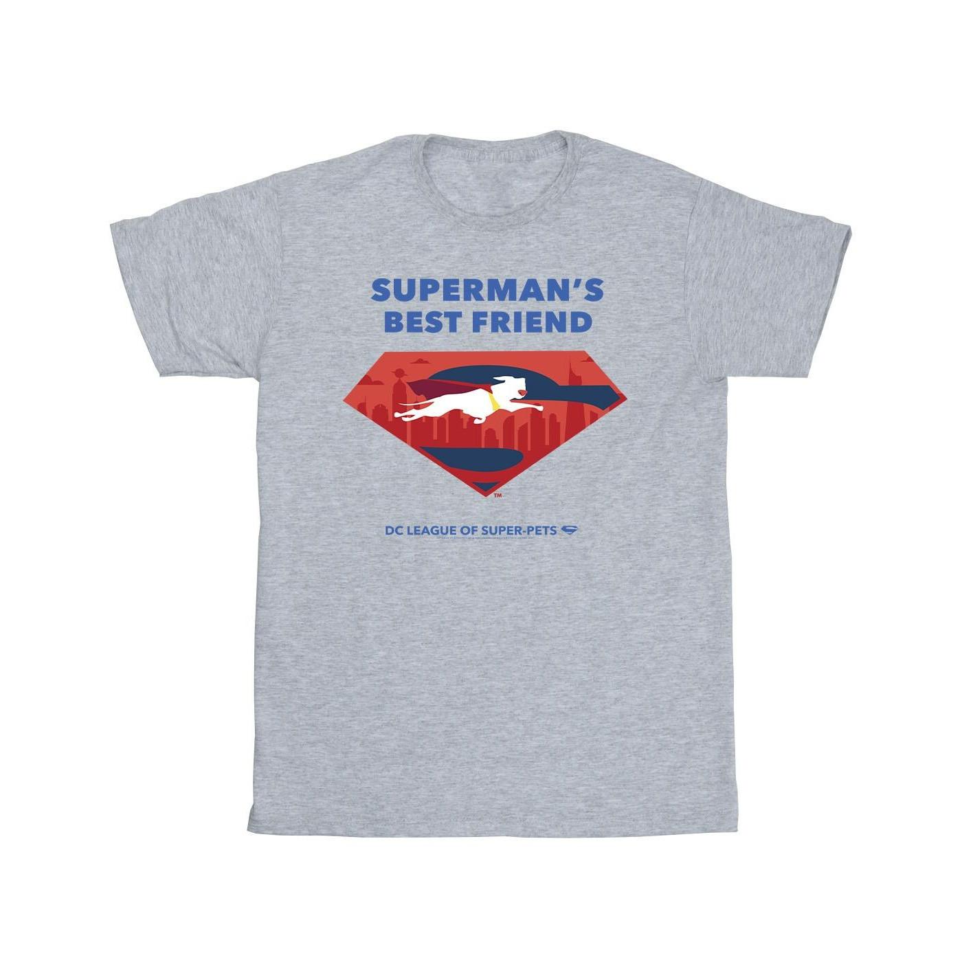 Image of Dc League Of Superpets Superman's Best Friend Tshirt Herren Grau L