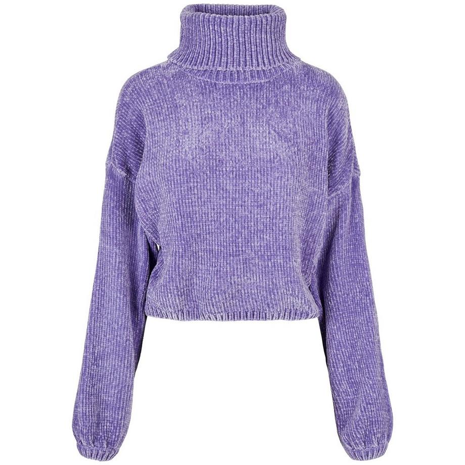 URBAN CLASSICS Maglione Dolcevita Chenille Donna  