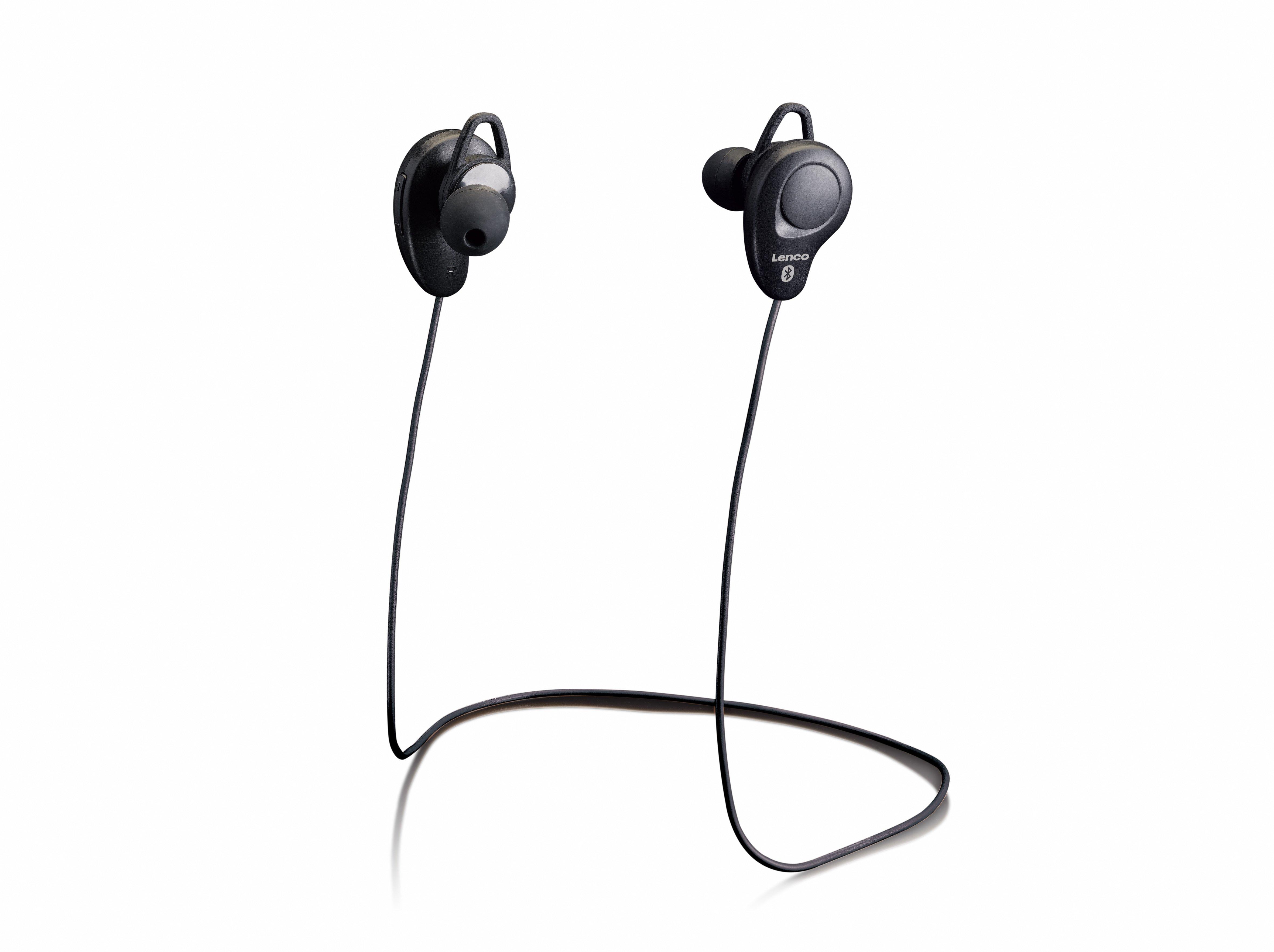 Lenco  Lenco EPB-015 Casque Sans fil Ecouteurs Appels/Musique Bluetooth Noir 