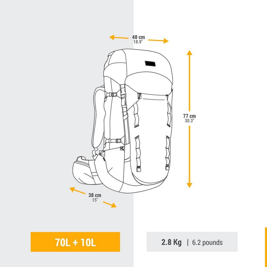 FORCLAZ MT900 Symbium 70+10 Zaino da Trekking  