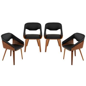 Set aus 4 Stühlen BRAD