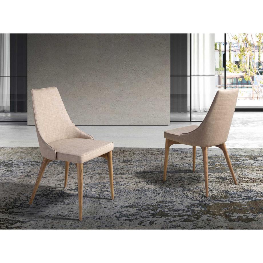 ANGEL CERDA Sedia in tessuto marrone  