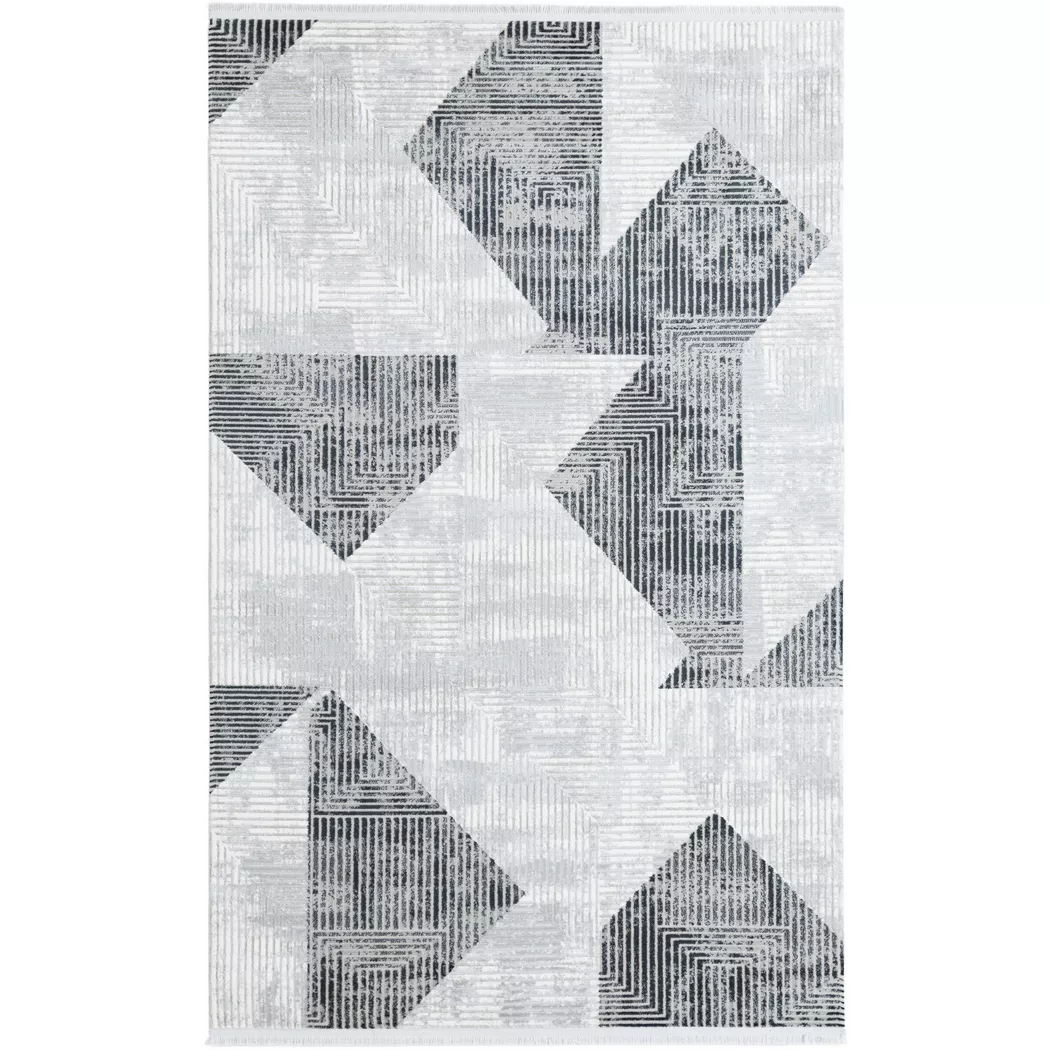 Hadorn - Teppich Davos Grecian, 280X380CM, Perlgrau