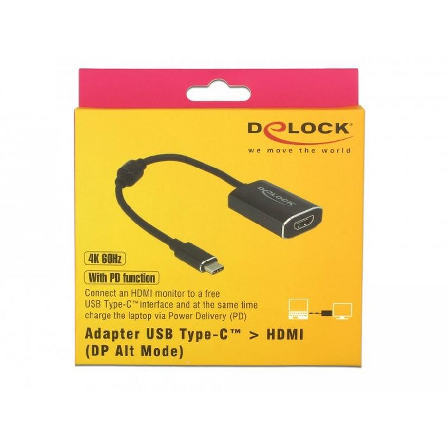 DeLock  adapter usb-c - hdmi/usb-c mit pd 
