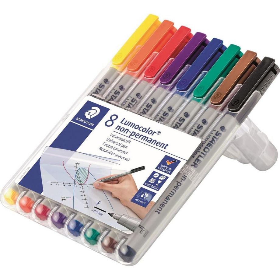 STAEDTLER STAEDTLER Lumocolor non-perm. F 316 WP8 8 Farben ass.  
