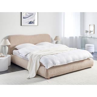 Beliani Bett mit Stauraum aus Bouclé Modern BLAGNAC  